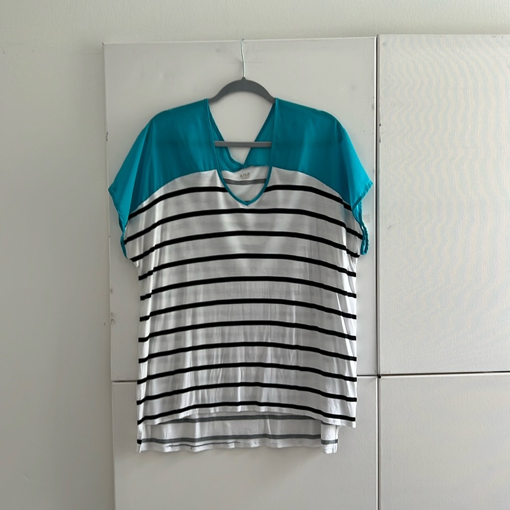 10. a.n.a A New Approach, woman’s high low dolman sleeve blouse.